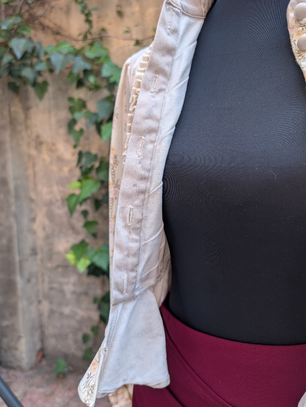 Ivory Ruffle Peplum Blazer Jacket - Picture 9 of 9